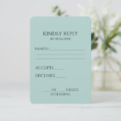 Erstellen Sie Ihr eigenes benutzerdefiniertes Mini RSVP Karte (Stehend Vorderseite)