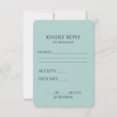 Erstellen Sie Ihr eigenes benutzerdefiniertes Mini RSVP Karte (Vorderseite)