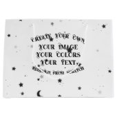 Erstellen Sie Ihr eigenes benutzerdefiniertes Pers Große Geschenktüte (Vorderseite)