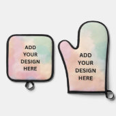 Erstellen Sie Ihr eigenes benutzerdefiniertes pers Ofenhandschuh & Topflappen-Set (Vorderseite)