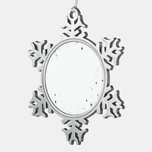 Erstellen Sie Ihr eigenes benutzerdefiniertes Pers Schneeflocken Zinn-Ornament (Rechts)