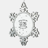 Erstellen Sie Ihr eigenes benutzerdefiniertes Pers Schneeflocken Zinn-Ornament (Rechts)