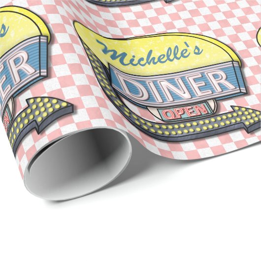 Erstellen Sie Ihr eigenes benutzerdefiniertes Retr Geschenkpapier (Rolleneckpunkt)