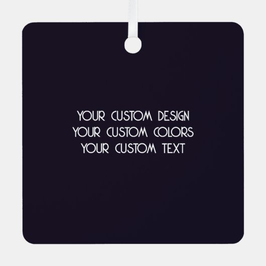 Erstellen Sie Ihr eigenes benutzerdefiniertes Schw Ornament Aus Metall (Vorderseite)