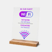Erstellen Sie Ihr eigenes benutzerdefiniertes Wifi Acrylschild (Winkel)
