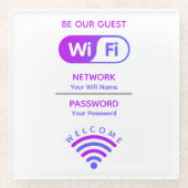 Erstellen Sie Ihr eigenes benutzerdefiniertes Wifi Glasuntersetzer (Vorderseite)