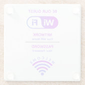 Erstellen Sie Ihr eigenes benutzerdefiniertes Wifi Glasuntersetzer (Rückseite)