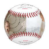 Erstellen Sie Ihr eigenes "Bester Vater je" 2-Foto Baseball (Vorderseite)