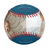 Erstellen Sie Ihr eigenes "Bester Vater je" 2 Foto Baseball (Vorderseite)