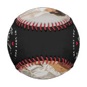 Erstellen Sie Ihr eigenes "Bester Vater je" 2-Foto Baseball (Rückseite)