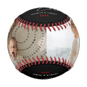 Erstellen Sie Ihr eigenes "Bester Vater je" 2-Foto Baseball (Vorderseite)