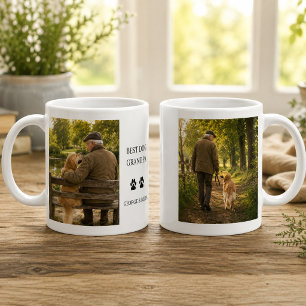 Erstellen Sie Ihr eigenes Bestes Hund-Opa-monogram Kaffeetasse