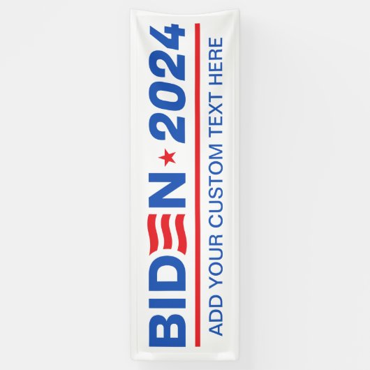 Erstellen Sie Ihr eigenes Biden 2024 Banner (Vertikal)