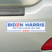 Erstellen Sie Ihr eigenes Biden Harris 2024 Autoaufkleber (Auf Auto)