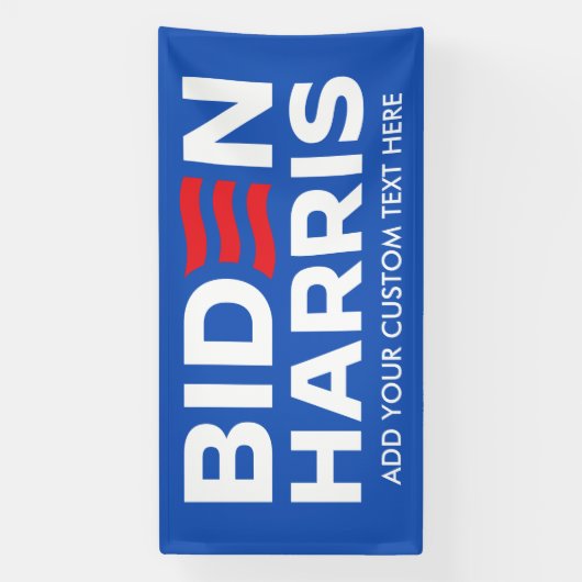 Erstellen Sie Ihr eigenes Biden Harris 2024 Banner (Vertikal)
