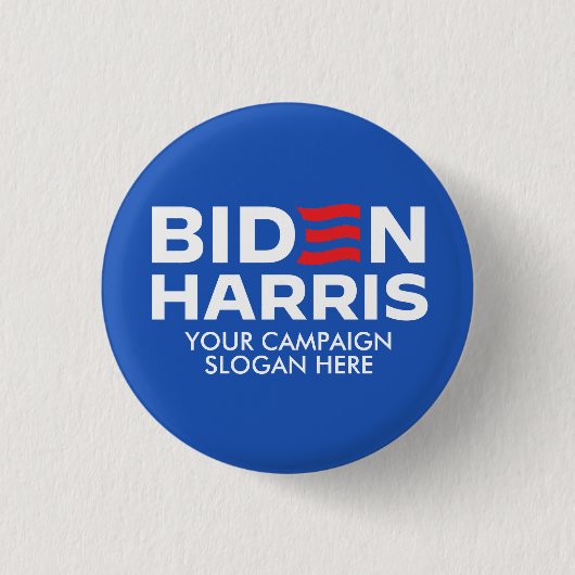 Erstellen Sie Ihr eigenes Biden Harris 2024 Button (Vorderseite)