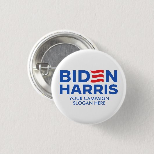 Erstellen Sie Ihr eigenes Biden Harris 2024 Button (Vorne & Hinten)