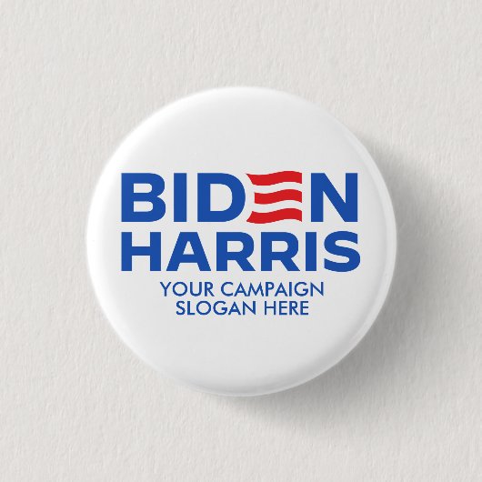 Erstellen Sie Ihr eigenes Biden Harris 2024 Button (Vorderseite)