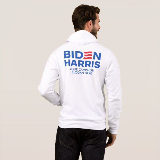 Erstellen Sie Ihr eigenes Biden Harris 2024 Hoodie (Schwarz voll)