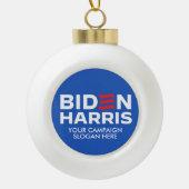 Erstellen Sie Ihr eigenes Biden Harris 2024 Keramik Kugel-Ornament (Vorderseite)