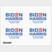 Erstellen Sie Ihr eigenes Biden Harris 2024 Rechteckiger Aufkleber (Blatt)