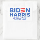 Erstellen Sie Ihr eigenes Biden Harris 2024 Rechteckiger Aufkleber (Tasche)