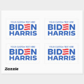 Erstellen Sie Ihr eigenes Biden Harris 2024 Rechteckiger Aufkleber (Blatt)