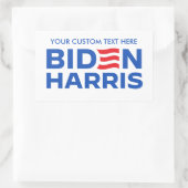 Erstellen Sie Ihr eigenes Biden Harris 2024 Rechteckiger Aufkleber (Tasche)