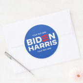 Erstellen Sie Ihr eigenes Biden Harris 2024 Runder Aufkleber (Umschlag)
