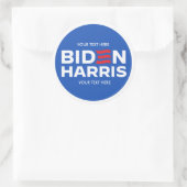 Erstellen Sie Ihr eigenes Biden Harris 2024 Runder Aufkleber (Tasche)