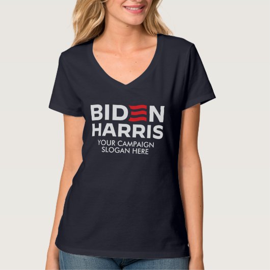 Erstellen Sie Ihr eigenes Biden Harris 2024 T-Shirt (Vorderseite)