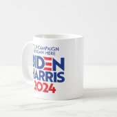 Erstellen Sie Ihr eigenes Biden Harris 2024-Wahlmo Kaffeetasse (Vorderseite Links)