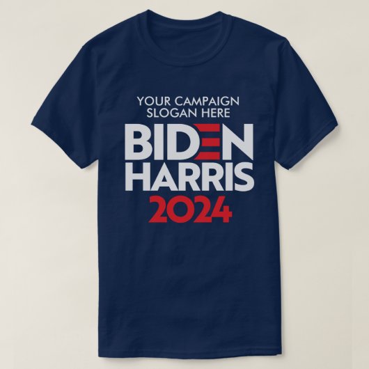 Erstellen Sie Ihr eigenes Biden Harris 2024-Wahlmo T-Shirt (Design vorne)