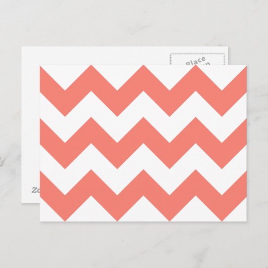 Erstellen Sie Ihr eigenes Big Lachs Zigzag Muster Postkarte (Vorne/Hinten)