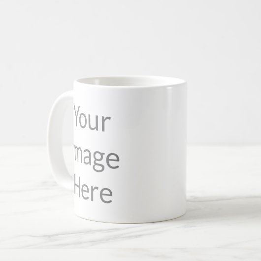 Erstellen Sie Ihr eigenes Bild 11oz Kaffee Tasse (Vorderseite Links)