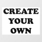 Erstellen Sie Ihr eigenes Bild 72"x52" Fensteraufkleber (Blatt)