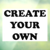 Erstellen Sie Ihr eigenes Bild 72"x52" Fensteraufkleber (Blatt 3)