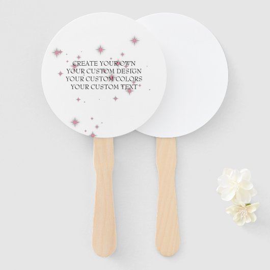 Erstellen Sie Ihr eigenes Bild - hier Ihr Bild - Fächer (Vorne und Hinten)