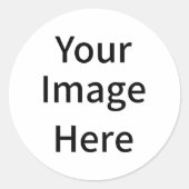 Erstellen Sie Ihr eigenes Bild hier individuell. Runder Aufkleber (Vorderseite)