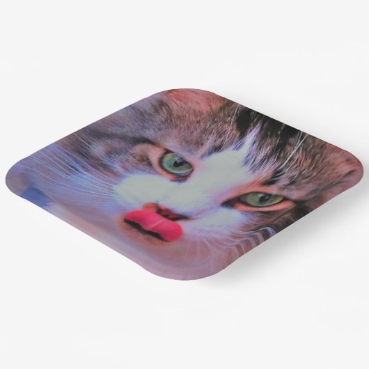 Erstellen Sie Ihr eigenes Bild individuell hinzufü Pappteller (Gewinkelt)