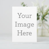 8.89 cm x 12.7 cm Flache Dankeskarte (Stehend Vorderseite)