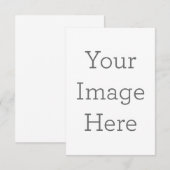 8.89 cm x 12.7 cm Flache Dankeskarte (Vorne/Hinten)