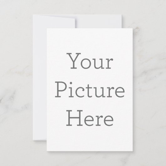 8.89 cm x 12.7 cm Flache Dankeskarte (Vorderseite)