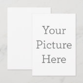 8.89 cm x 12.7 cm Flache Dankeskarte (Vorne/Hinten)