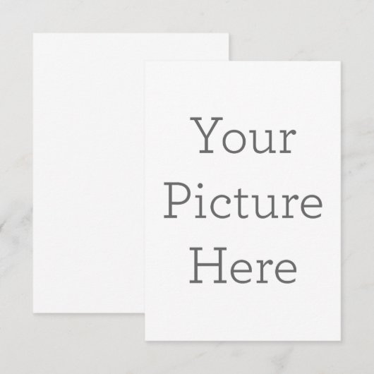 8.89 cm x 12.7 cm Flache Dankeskarte (Vorne/Hinten)