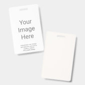 Erstellen Sie Ihr eigenes Bild Vertikal PVC Kunsts Ausweis (Vorder- & Rückseite)