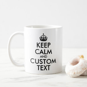 Erstellen Sie Ihr eigenes Black Behalt Calm Angebo Kaffeetasse