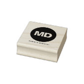 Erstellen Sie Ihr eigenes Black Circle Monogram Bo Gummistempel (Stempel)