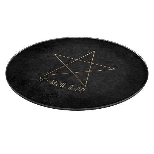 Erstellen Sie Ihr eigenes Black & Gold Elegantes P Schneidebrett (Ecke)