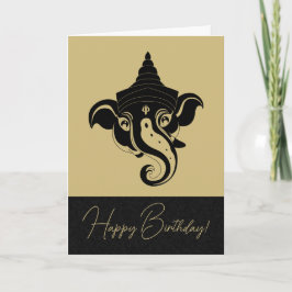 Erstellen Sie Ihr eigenes Black & Gold Ganesh Feiertagskarte
